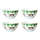 4 x Breakfast bowls monkey Jungle Stories Monkey - THE WILD SHOWCASE