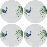 4 x Dinner plates Peacock - THE WILD SHOWCASE