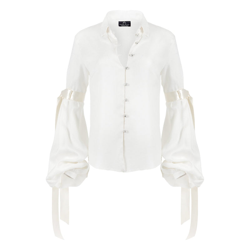 Bell Sleeve Blouse in Ivory - THE WILD SHOWCASE