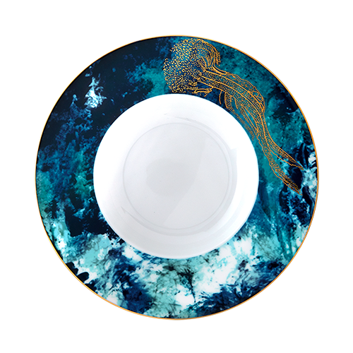 Ocean Bleu Large Pasta Plate - THE WILD SHOWCASE