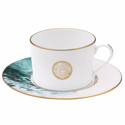 Ocean Bleu Tea Cup & Saucer - THE WILD SHOWCASE