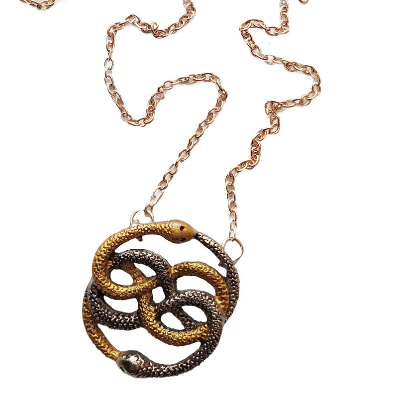 Two snakes Necklace - THE WILD SHOWCASE