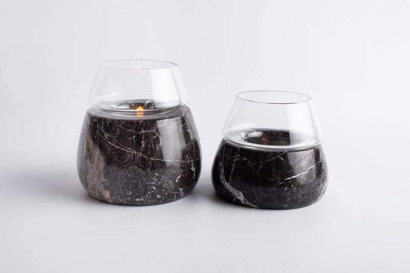 Vaina Candle Holder Glass - Medium - THE WILD SHOWCASE